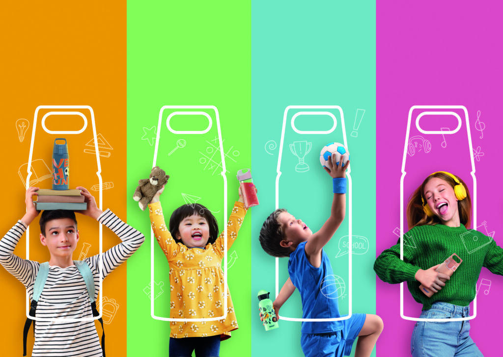 Professionelle Produkt-Retusche und Composing einer SIGG Aluminium-Trinkflasche für die kommerzielle Werbung